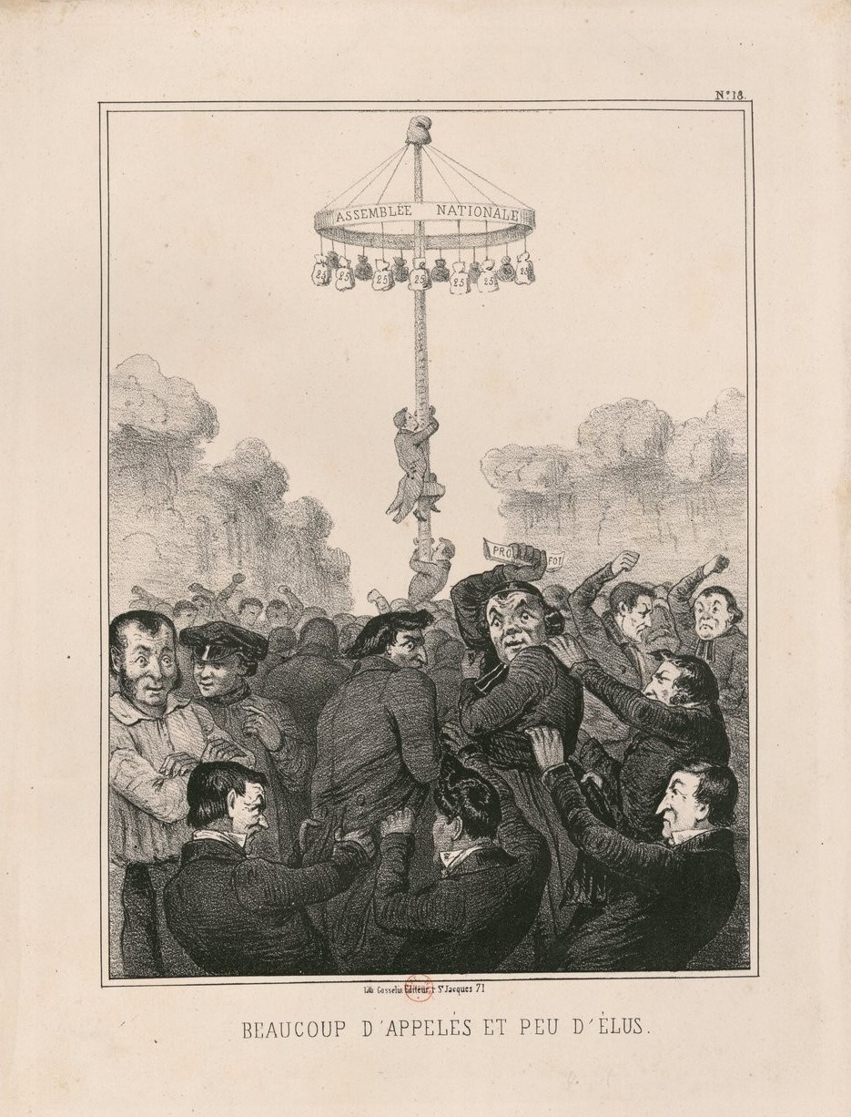 Beaucoup d'appelés et peu d'élus (estampe, 1848) Beaucoup d'appelés et peu d'élus (estampe, 1848)