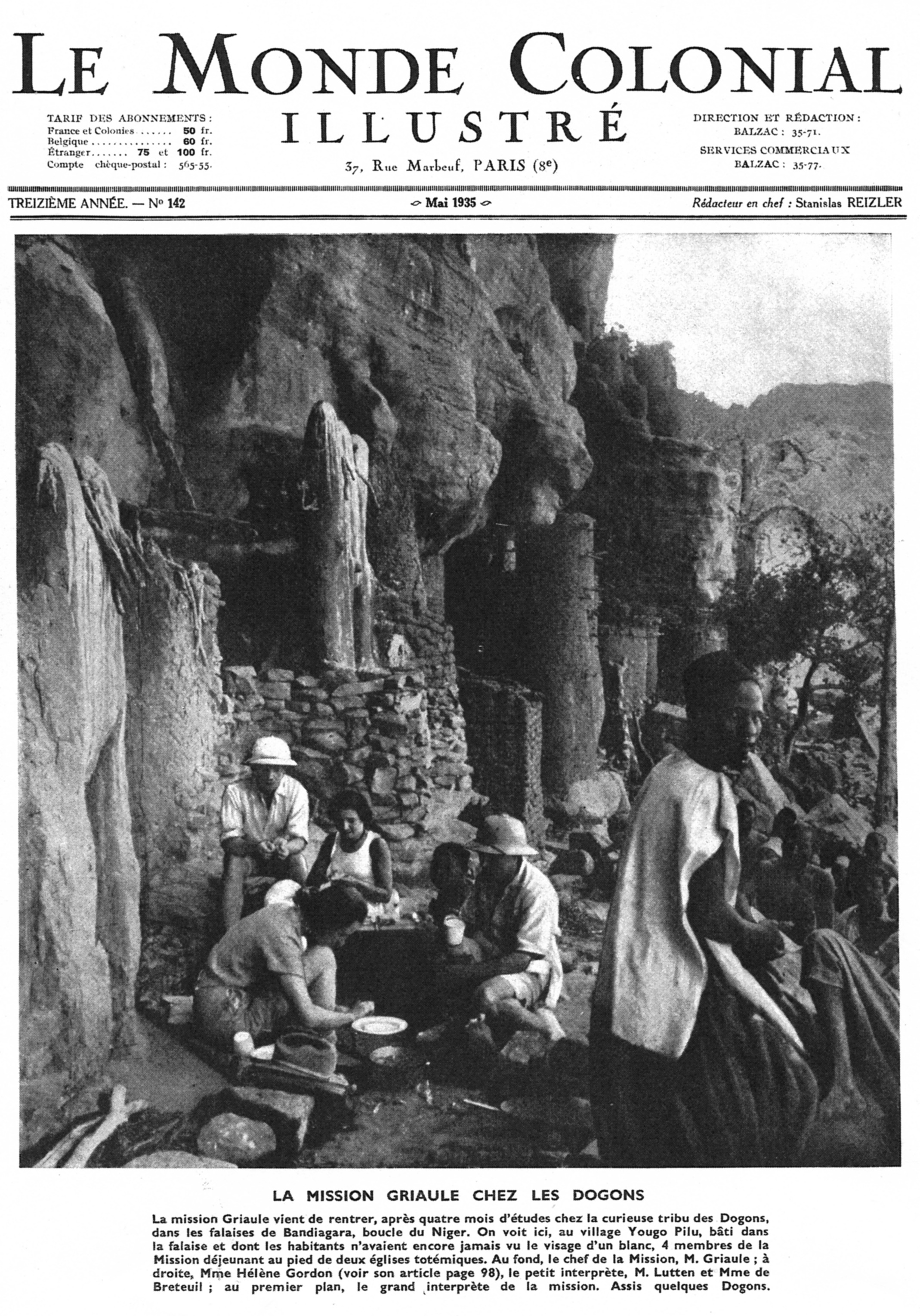 Mission Griaule de 1935 en Pays dogon Mission Griaule de 1935 en Pays dogon