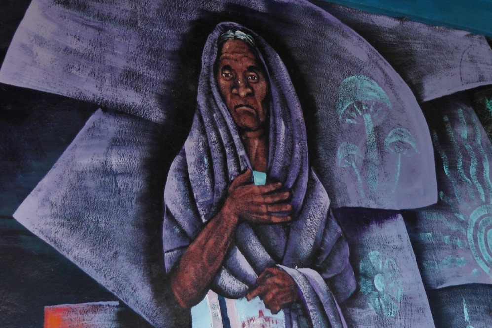 Fresque du mur de la présidence Huautla de Jimenez