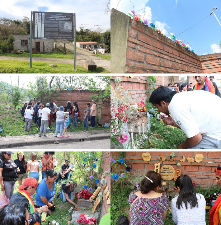 Ritual día de los muertos, conmemoración en recuerdo de los desaparecidos del CCD de Guerrero-Jujuy. Trabajo de campo, 2019. Ritual día de los muertos, conmemoración en recuerdo de los desaparecidos del CCD de Guerrero-Jujuy. Trabajo de campo, 2019.