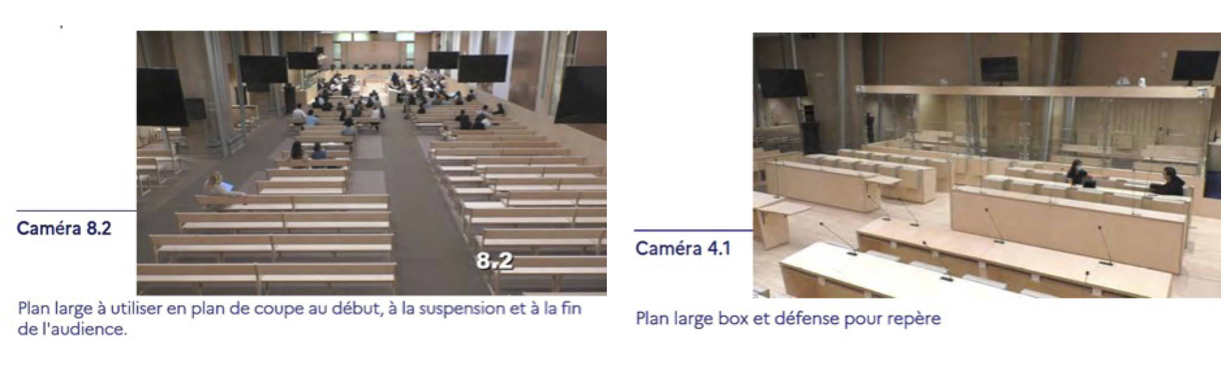 Extraits du cahier des charges du filmage du procès V13, p 18. Extraits du cahier des charges du filmage du procès V13, p 18.