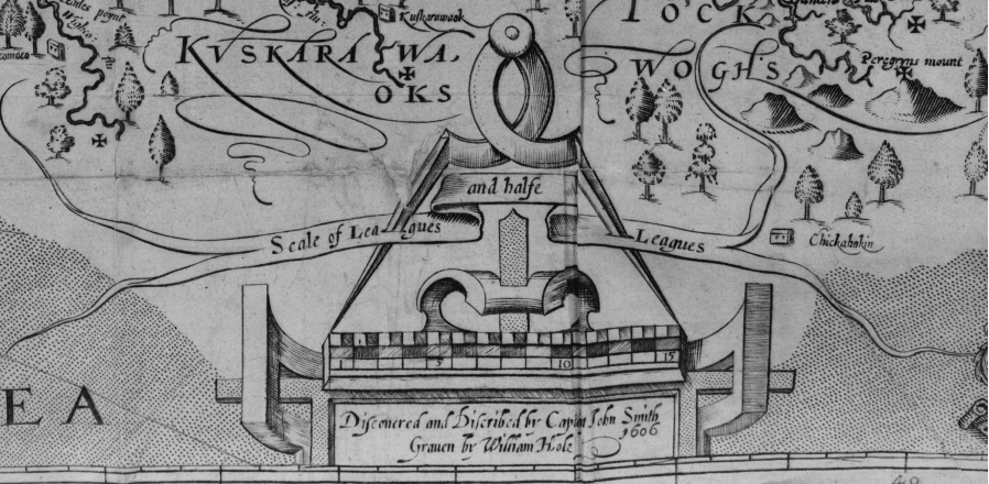 détail de gravure de carte