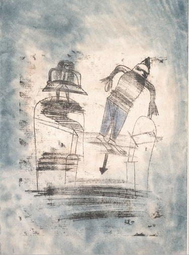 Paul Klee, Manie de la persécution du Pierrot, 1924. Paul Klee, Manie de la persécution du Pierrot, 1924.
