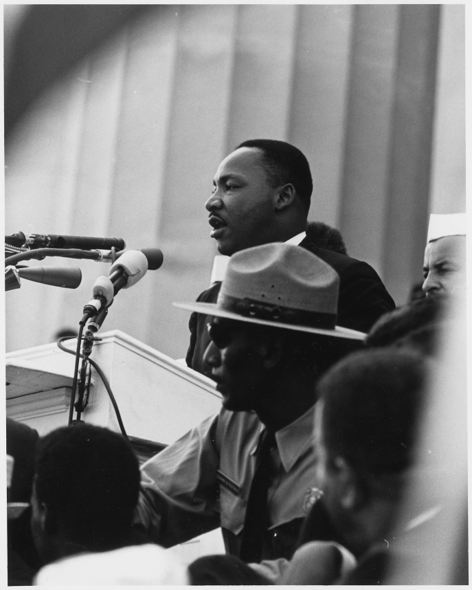 Civil Rights March on Washington, D.C. Dr. Martin Luther King, Jr. speaking