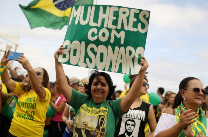 Manifestation en faveur de Jair Bolsonaro, 2019