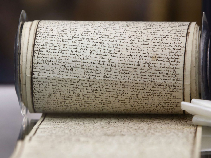 Le rouleau manuscrit des Cent Vingt Journées de Sodome Le rouleau manuscrit des Cent Vingt Journées de Sodome