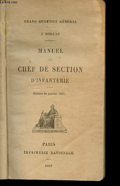 Le manuel de chef de section de 1917 Le manuel de chef de section de 1917