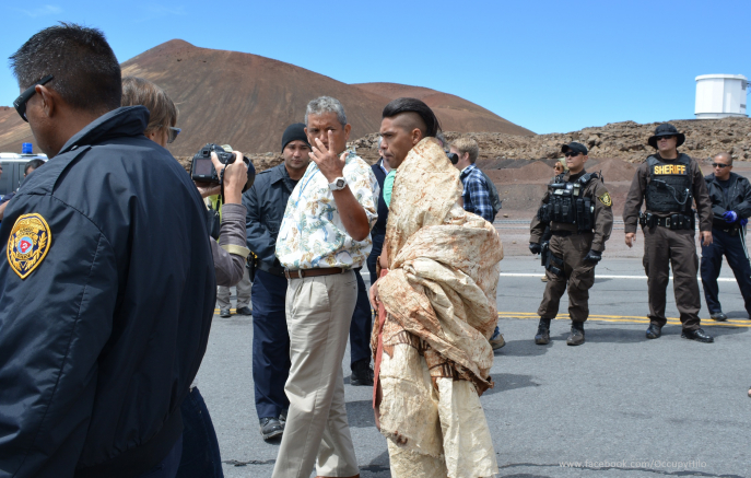 TMT blockade on Mauna Kea TMT blockade on Mauna Kea