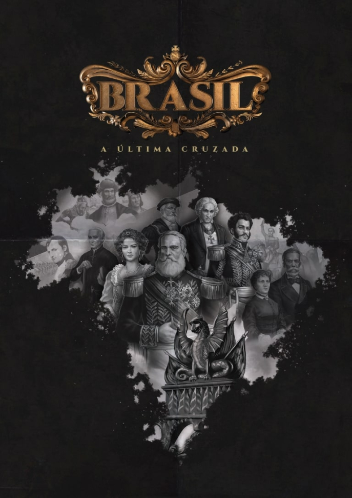 Cartaz da série Brasil: A última Cruzada. Cartaz da série Brasil: A última Cruzada.