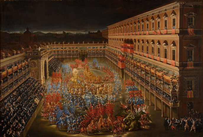 Festivities in honor of Queen Christine of Sweden in Rome, at Palazzo Berberini, February 28, 1656. Filippo Guardi & Filippo Lauri. Wikisource Festivities in honor of Queen Christine of Sweden in Rome, at Palazzo Berberini, February 28, 1656. Filippo Guardi & Filippo Lauri. Wikisource