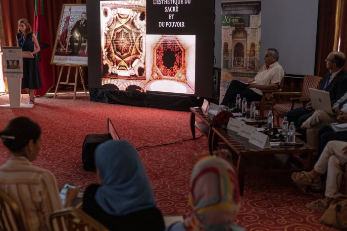 Le Forum de la vingt-sixième édition du Festival de Fès des musiques sacrées du monde, 2022. © Michela Buonvino Le Forum de la vingt-sixième édition du Festival de Fès des musiques sacrées du monde, 2022. © Michela Buonvino