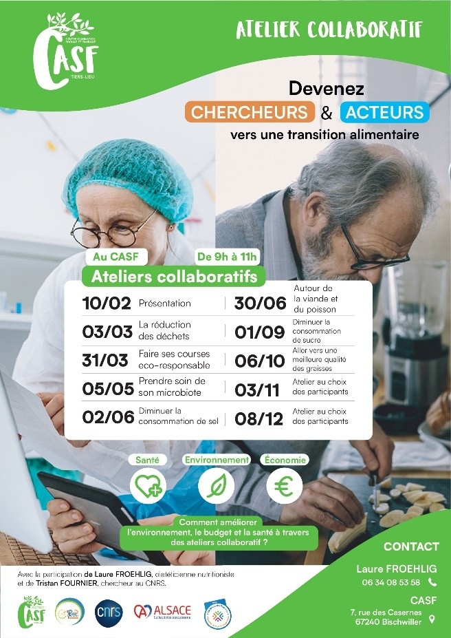 affiche d'annonce des ateliers