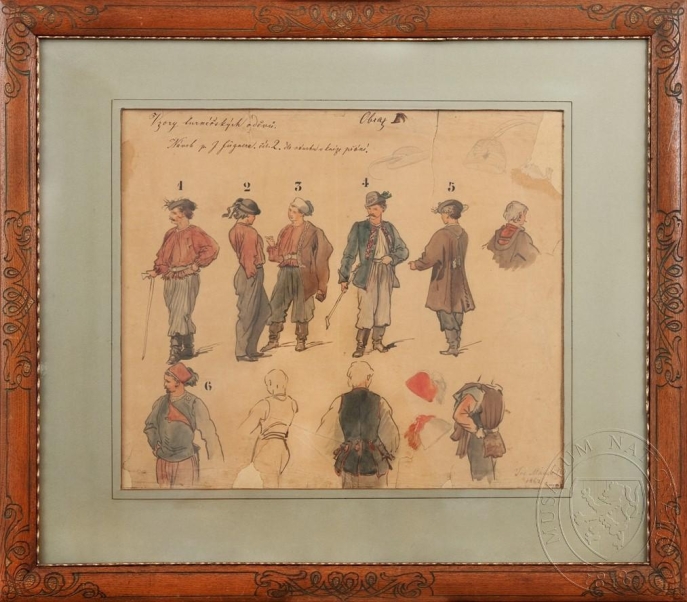 dessin de costumes en couleur