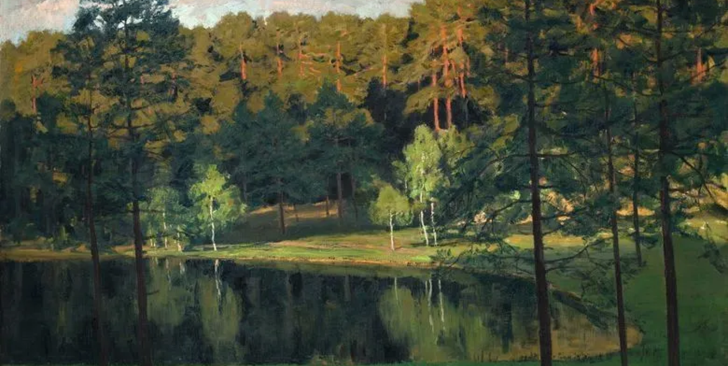 Walter Leistikow (1897): Märkische Landschaft [Brandenburg landscape].