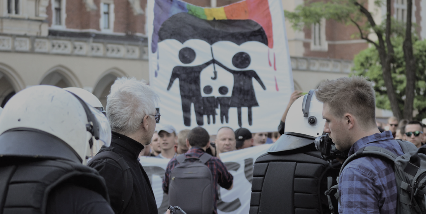 photo de manifestation de la famille pour tous